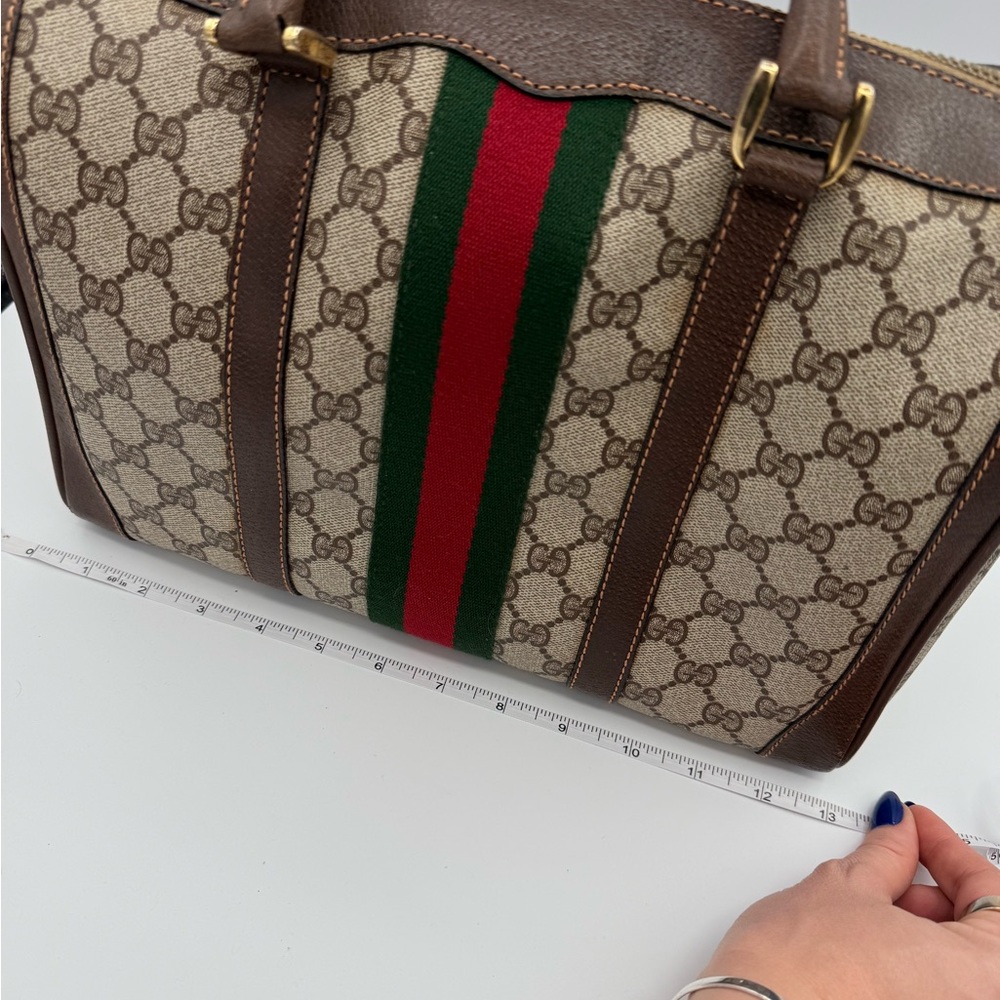 Gucci Boston Bag with Sherry Line - Picture 9 of 15